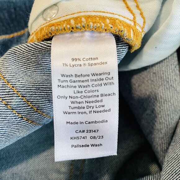 Talbots Jeans 12 High Waisted Relaxed 32x30 Talbots Jeans Palisade Wash Talbots - Picture 13 of 16